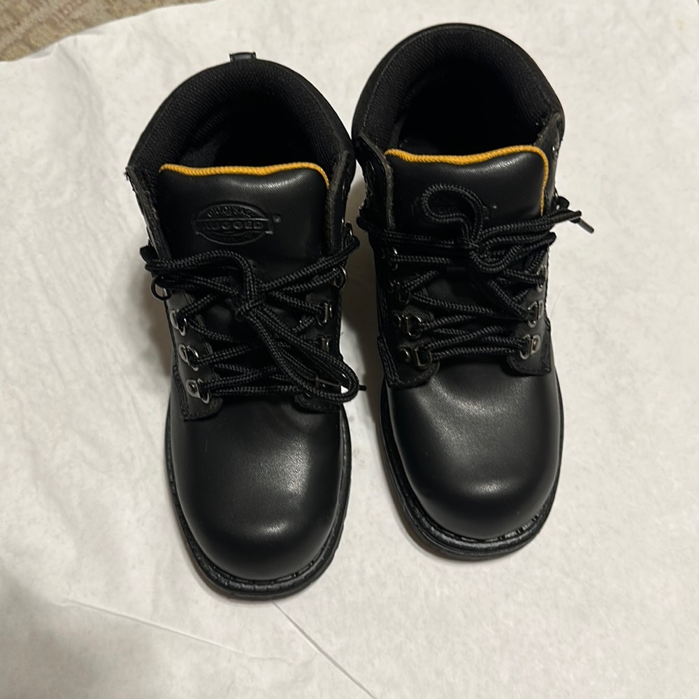 RUGGED OUTBACK KIDS BLACK COMBAT BOOTS SIZE 3 IN EXCELLENT CONDITION